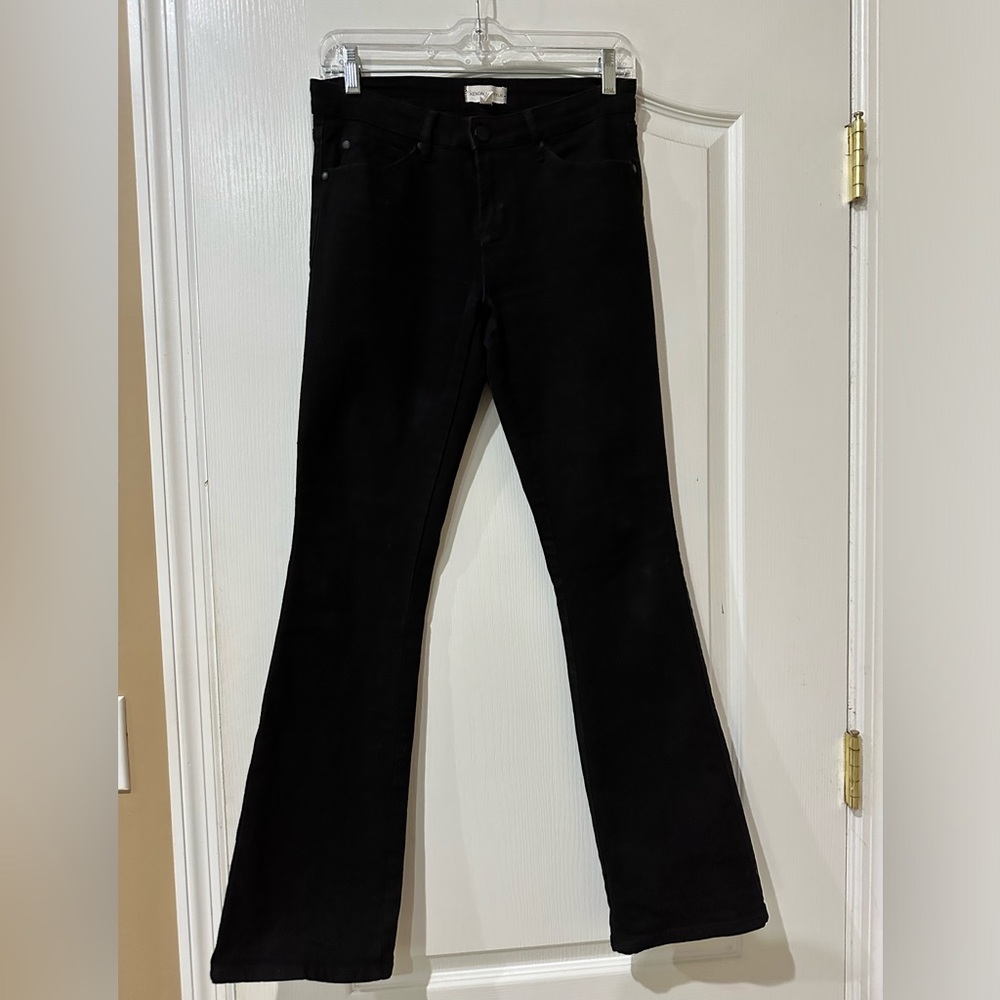 Kendall + Kylie Straight Leg Mid Rise black Jeans - 5/6